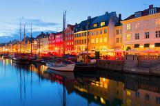 Cityscape of Copenhagen at a Summer Night-SergiyN-Photographic Print