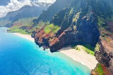 View on Na Pali Coast on Kauai Island on Hawaii in a Sunny Day-SergiyN-Photographic Print