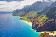 View on Na Pali Cost on Kauai Island on Hawaii-SergiyN-Photographic Print