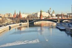 The Moscow Kremlin is A Unesco World Cultural Heritage-sergunt-Framed Stretched Canvas