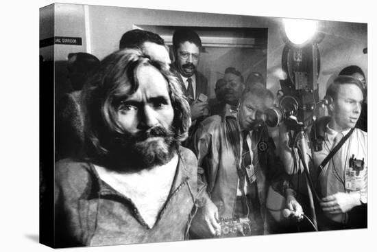 Serial Killer Charles Manson in, 1969 During His Transfer in Los Angeles-null-Stretched Canvas