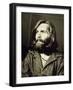 Serial Killer Charles Manson on December 3, 1969 During His Arrest in Sharon Tate Affair-null-Framed Photo