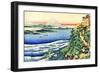 Serie De Cent Poemes Par Cent Poetes :  Yamabe No Akahito  Estampe De Katsushika Hokusai (1760-1849-Katsushika Hokusai-Framed Giclee Print