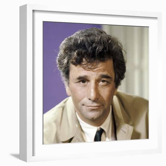 Serie televisee Columbo with Peter Falk (inspecteur Columbo), 1971-2003 (photo)-null-Framed Photo