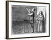 Series Actualites, the Comet, Parisiens Incredules, Plate 394, Le Charivari, 1st May 1857-Honore Daumier-Framed Giclee Print