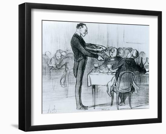 Series 'Croquis Parisiens', Palet 5 from 'Le Charivari', 9th May, 1855-Honore Daumier-Framed Giclee Print