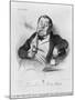 Series Galerie Physionomique, a True Smoker, 1836-Honore Daumier-Mounted Giclee Print