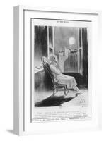 Series Les Bas-Bleus, O Moon!, Plate VIII, Le Charivari, 28 February 1844-Honore Daumier-Framed Giclee Print