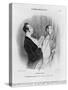 Series 'Les beaux jours de la vie', A New Nobleman, Illustration from 'Le Charivari', 2nd July 1845-Honore Daumier-Stretched Canvas