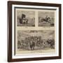 Series of Hunting Illustrations-null-Framed Giclee Print