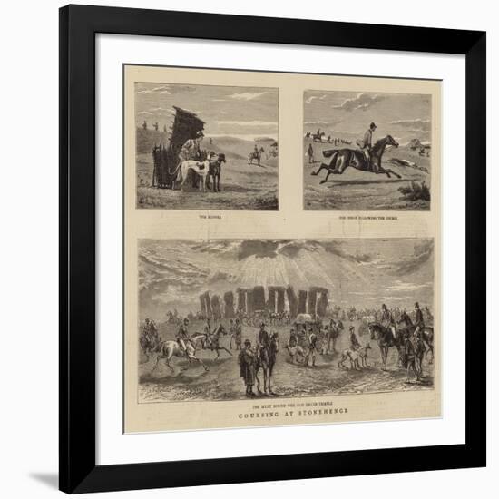 Series of Hunting Illustrations-null-Framed Giclee Print