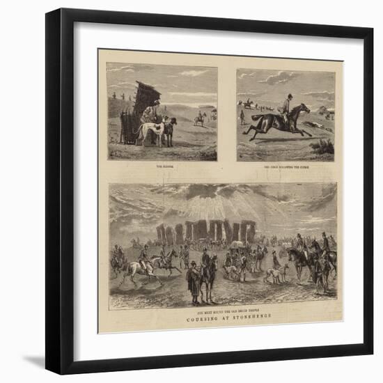 Series of Hunting Illustrations-null-Framed Giclee Print