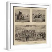 Series of Hunting Illustrations-null-Framed Giclee Print