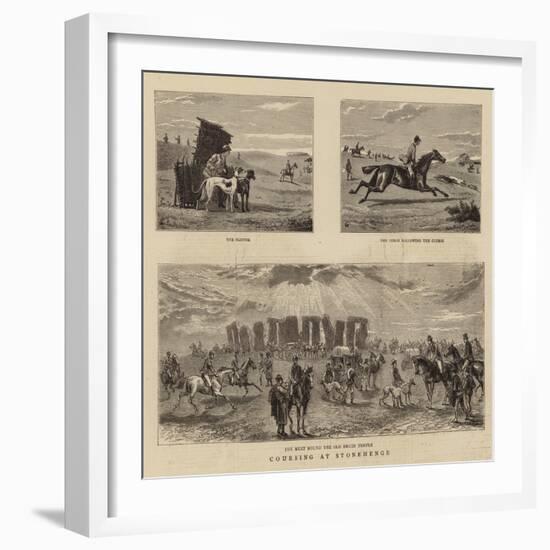 Series of Hunting Illustrations-null-Framed Giclee Print