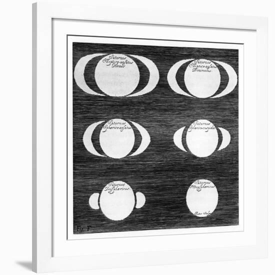 Series of Observations of the Planet Saturn, 1656-null-Framed Giclee Print