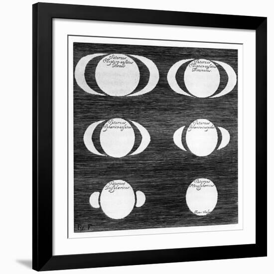 Series of Observations of the Planet Saturn, 1656-null-Framed Giclee Print