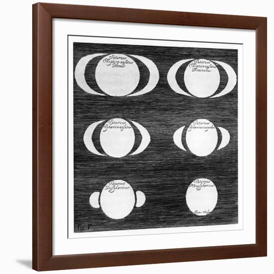 Series of Observations of the Planet Saturn, 1656-null-Framed Giclee Print