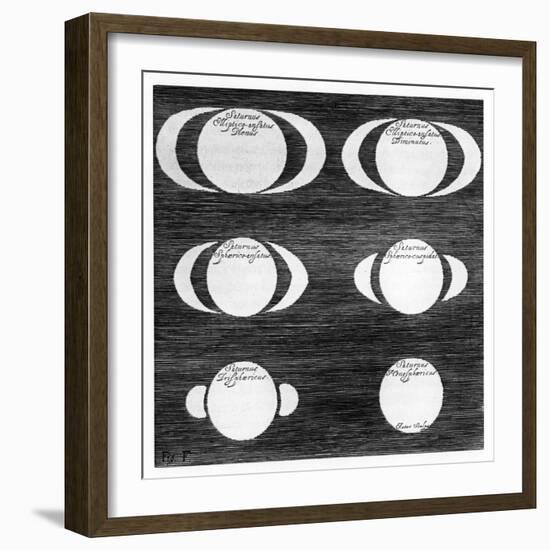 Series of Observations of the Planet Saturn, 1656-null-Framed Giclee Print