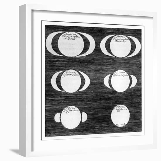 Series of Observations of the Planet Saturn, 1656-null-Framed Giclee Print