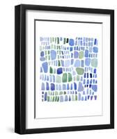 Series Sea Glass No. IV-Louise van Terheijden-Framed Art Print