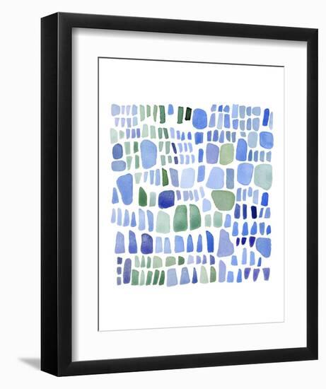 Series Sea Glass No. IV-Louise van Terheijden-Framed Art Print