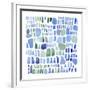 Series Sea Glass No. IV-Louise van Terheijden-Framed Art Print