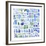 Series Sea Glass No. IV-Louise van Terheijden-Framed Art Print