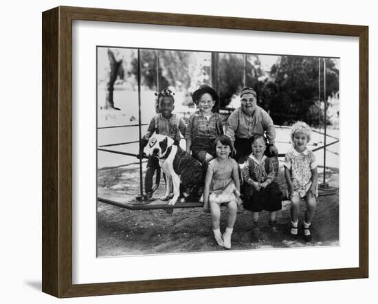 Series the Little Rascals/Our Gang Comedies, C. Late 1920S-null-Framed Photo