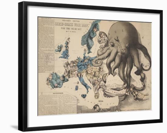 Serio-Comic War Map-null-Framed Giclee Print