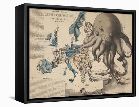 Serio-Comic War Map-null-Framed Stretched Canvas