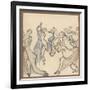 Seriously Passionate Couples Dance the Tango-Olaf Gulbransson-Framed Art Print