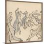 Seriously Passionate Couples Dance the Tango-Olaf Gulbransson-Mounted Art Print