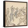 Seriously Passionate Couples Dance the Tango-Olaf Gulbransson-Framed Stretched Canvas