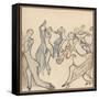 Seriously Passionate Couples Dance the Tango-Olaf Gulbransson-Framed Stretched Canvas