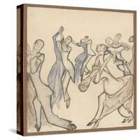 Seriously Passionate Couples Dance the Tango-Olaf Gulbransson-Stretched Canvas