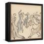 Seriously Passionate Couples Dance the Tango-Olaf Gulbransson-Framed Stretched Canvas