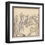 Seriously Passionate Couples Dance the Tango-Olaf Gulbransson-Framed Art Print