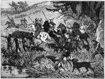 Charlemage Hunting, 8th-9th Century (1882-188)-Serm-Giclee Print