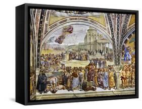 Sermon and Deeds of Antichrist, from Last Judgment Fresco Cycle, 1499-1504-Luca Signorelli-Framed Stretched Canvas