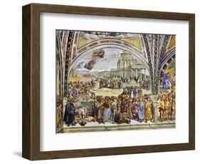 Sermon and Deeds of Antichrist, from Last Judgment Fresco Cycle, 1499-1504-Luca Signorelli-Framed Giclee Print