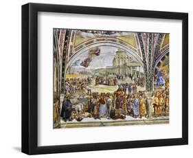 Sermon and Deeds of Antichrist, from Last Judgment Fresco Cycle, 1499-1504-Luca Signorelli-Framed Giclee Print