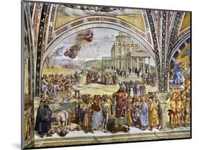 Sermon and Deeds of Antichrist, from Last Judgment Fresco Cycle, 1499-1504-Luca Signorelli-Mounted Giclee Print