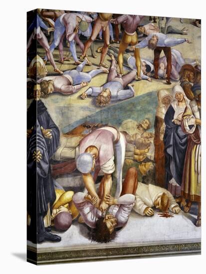 Sermon and Deeds of Antichrist, from Last Judgment Fresco Cycle, 1499-1504-Luca Signorelli-Stretched Canvas