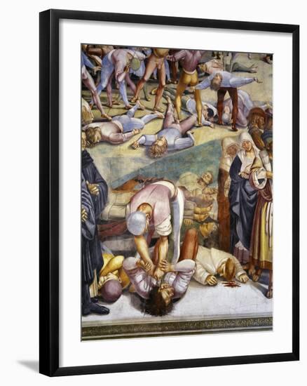 Sermon and Deeds of Antichrist, from Last Judgment Fresco Cycle, 1499-1504-Luca Signorelli-Framed Giclee Print