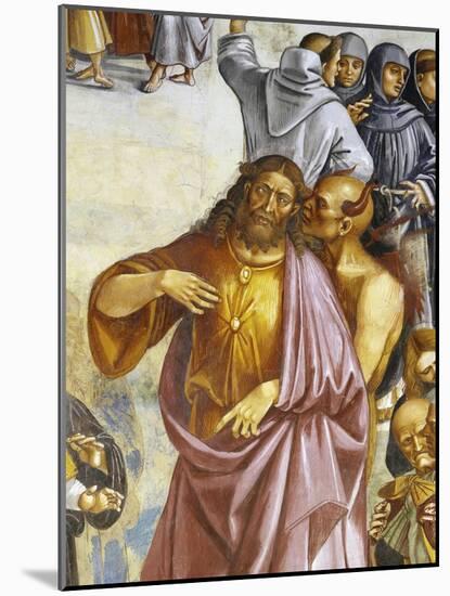 Sermon and Deeds of Antichrist, from Last Judgment Fresco Cycle, 1499-1504-Luca Signorelli-Mounted Giclee Print