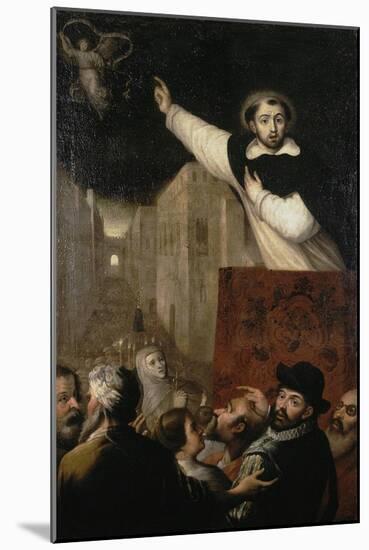 Sermon of Saint Vincent Ferrer, Early 17th Century-Francisco Ribalta-Mounted Giclee Print