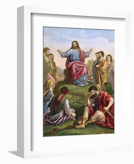 Sermon on Mount-null-Framed Art Print