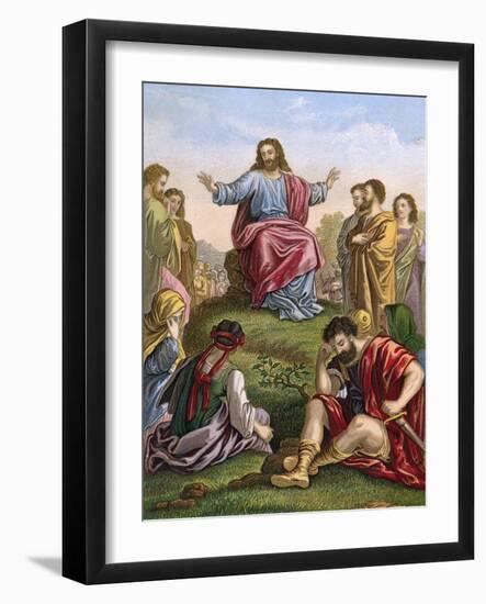 Sermon on Mount-null-Framed Art Print