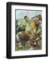 Sermon on the Mount, 1922-Harold Copping-Framed Giclee Print