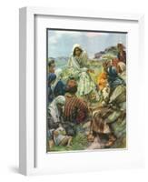 Sermon on the Mount, 1922-Harold Copping-Framed Giclee Print